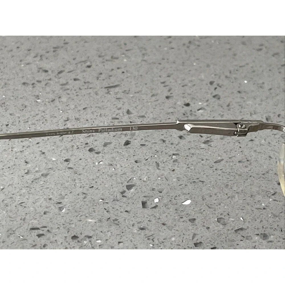 Marchon Eyeglasses Frames ONLY Tres Jolie 42 Shiny Palladium Rimless 50-18-130